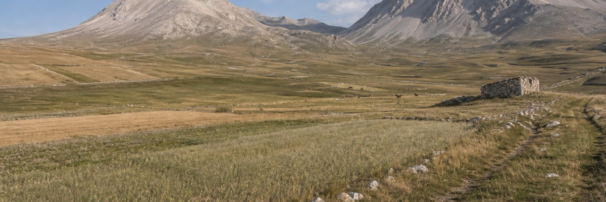 Dettaglio del paesaggio del Sirente Velino